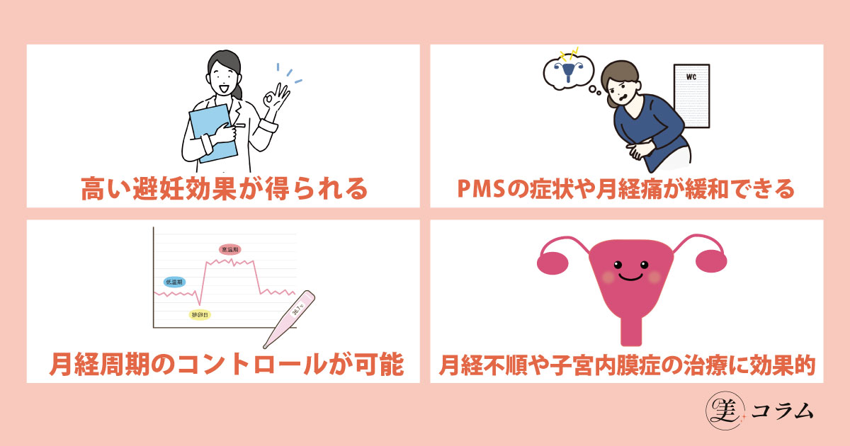 ピルの効果やメリット