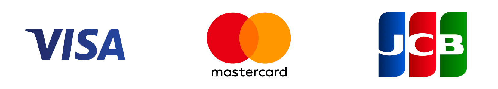 VISA mastercard JCB