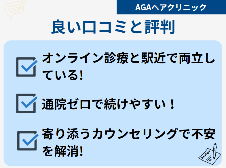AGAヘアクリニック 口コミ