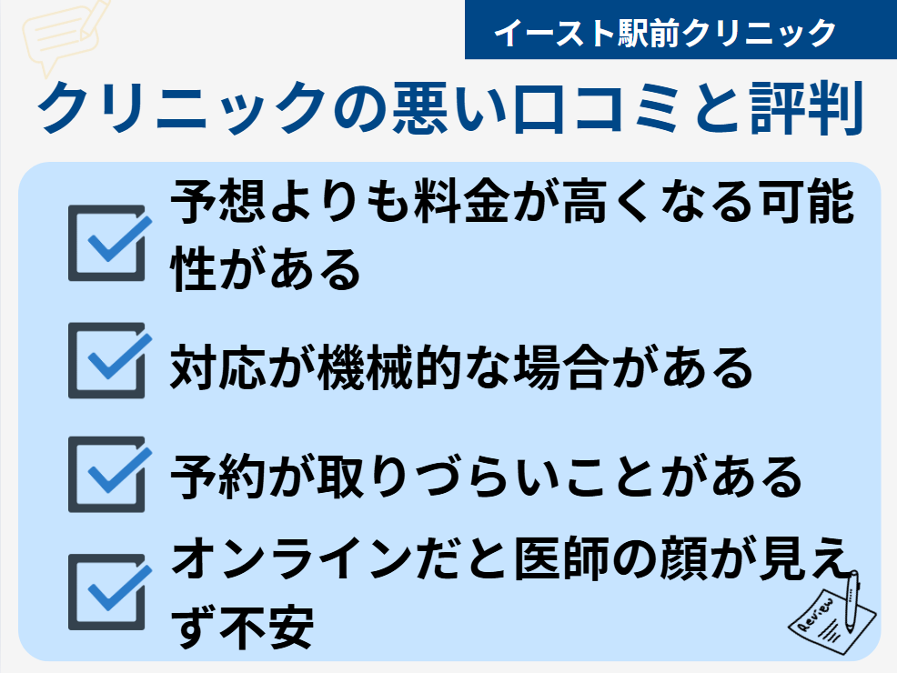 イースト駅前クリニック 口コミ